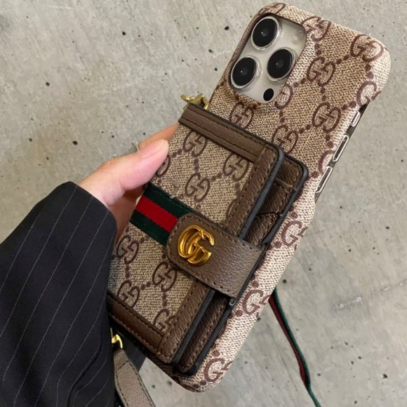 👑✅PRICE FIRM✅Monogram Fashion iPhone Crossbody GG Wallet Case. Like new! - Picture 14 of 14